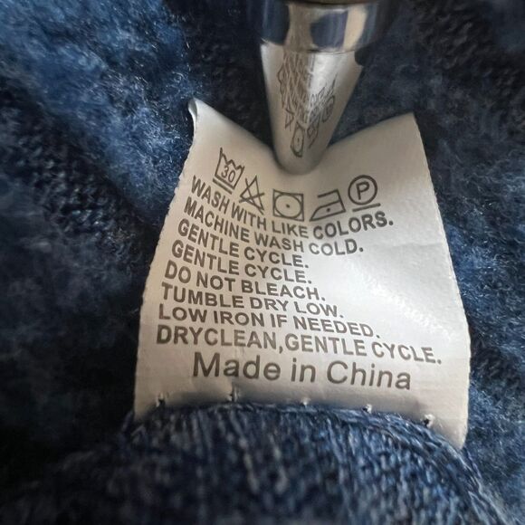 Women's Long Sleeve Knit Sweaters Crewneck Color Contrast Ribbed Pullover Sz L - Picture 6 of 8